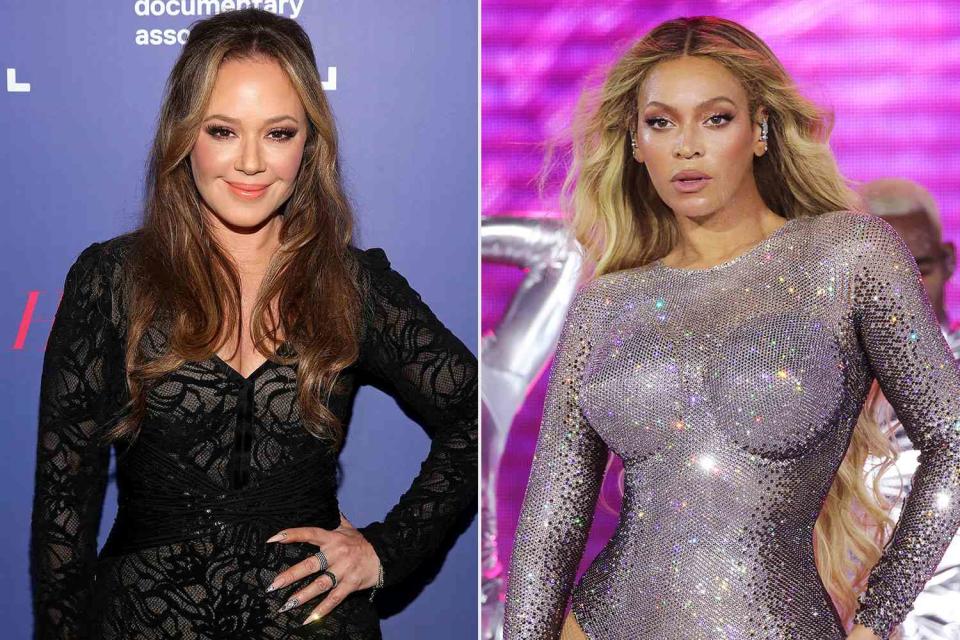 <p>getty (2)</p> Leah Remini (left) and Beyoncé