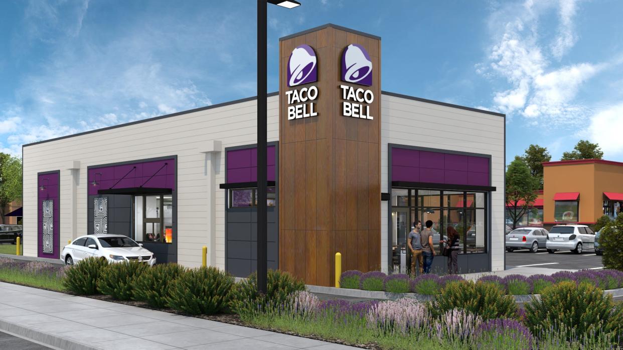 Rendering for the new Taco Bell location opening in July at 2009 Brownsboro Road.