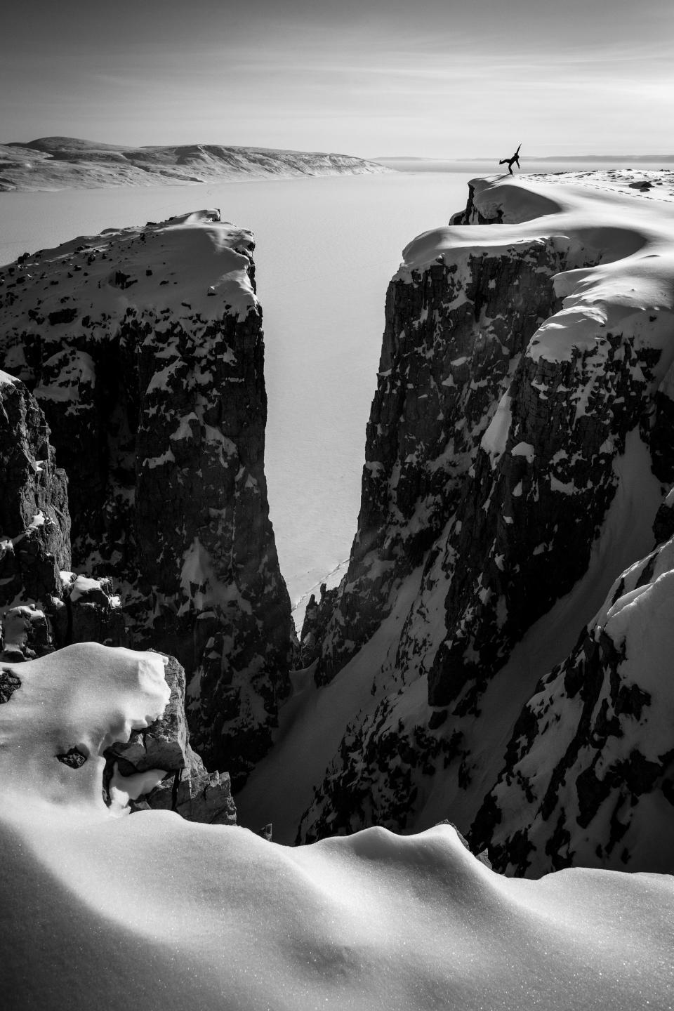 One of Pauls amazing self portraits in the Artic Circle. (Photo: Paul Zizka/Caters News)