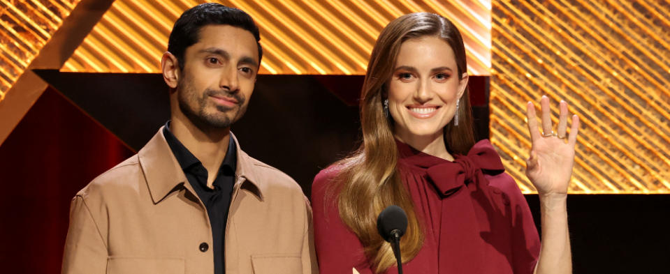 Los actores Riz Ahmed y Allison Williams