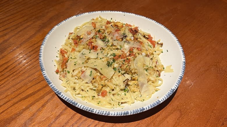 Red Lobster's Creamy Crab Carbonara