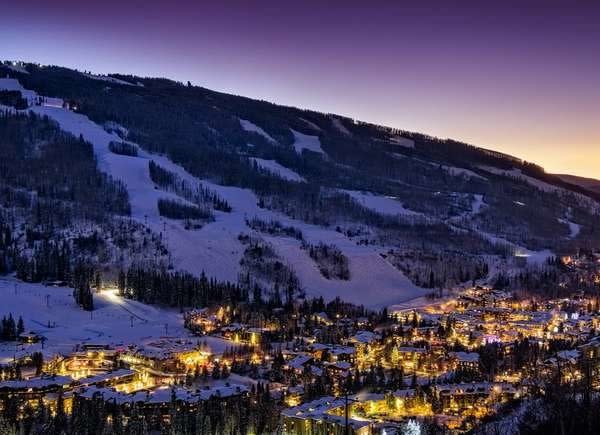 Vail Colorado at night