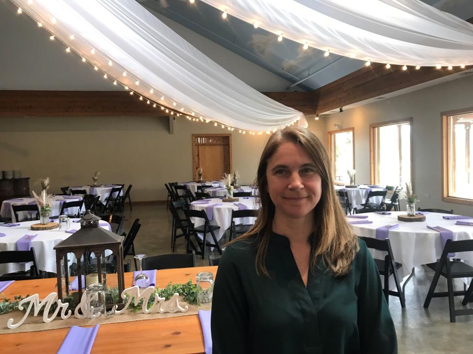 The pandemic hit wedding venues hard when they were forced to shutdown during parts of 2020 and even parts of 2021 in Michigan. But business has picked up significantly in 2022, according to co-owner Ginny Sherrow as Fenton Winery & Brewery prepares for a wedding April 30, 2022.