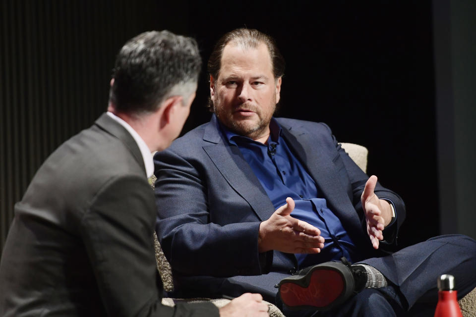 Marc Benioff es el CEO de la tecnológica Salesforce. (Getty Images).