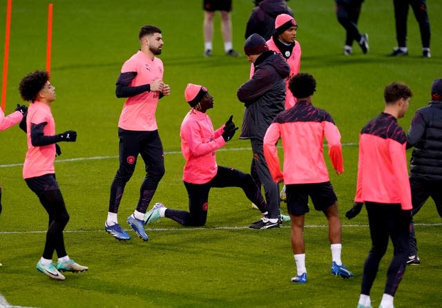 Manchester City training