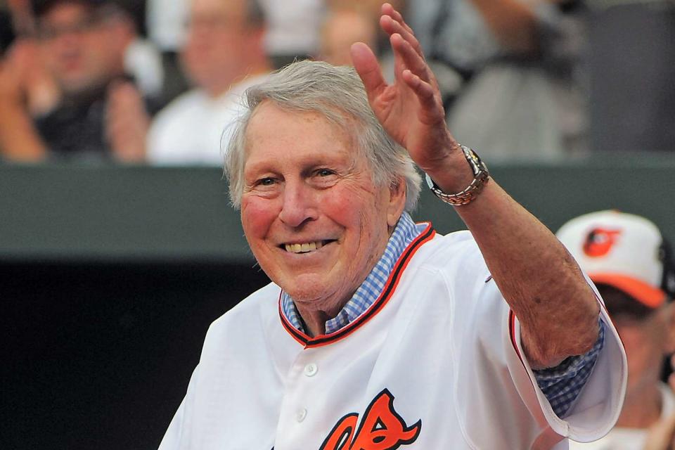 <p>Karl Merton Ferron/Baltimore Sun/Tribune News Service via Getty</p> Baltimore Orioles Hall of Famer Brooks Robinson