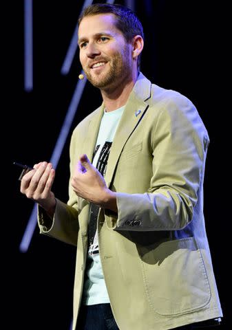 <p>Craig Barritt/Getty</p> Adam Edmunds speaks onstage during the Reputation Means Revenue panel at ONWARD19: The Future Of Search on October 29, 2019 in New York City.