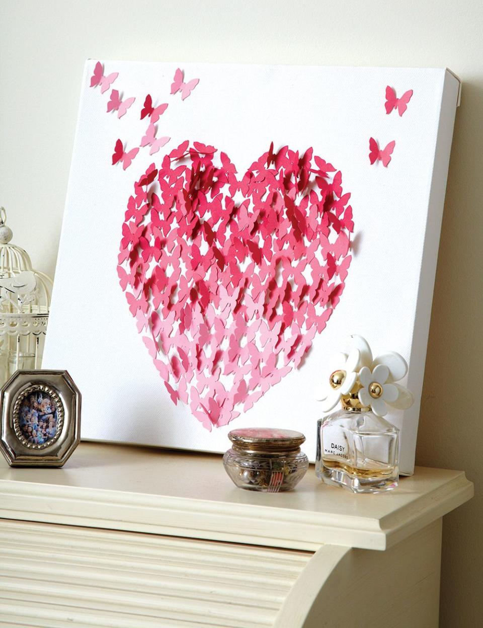 Loveheart canvas wall art