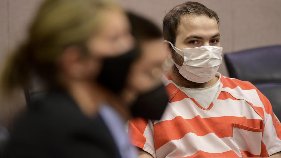 BOULDER, CO - MAY 25: Ahmad Al Aliwi Alissa appears in a Boulder County District courtroom at the Boulder County Justice Center on Tuesday, May 25, 2021.  / Credit: CBS