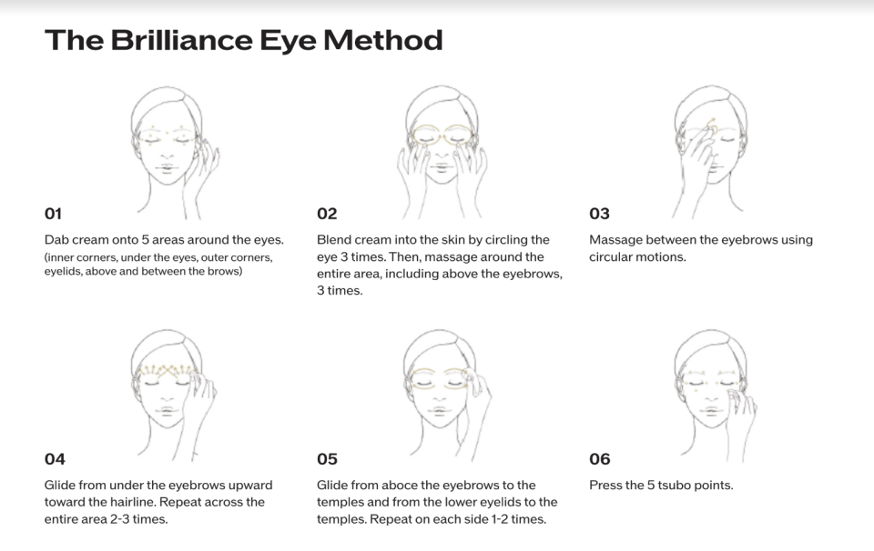 Here's a step-by-step guide by Shiseido on maximising the effects of the eye cream. PHOTO: Shiseido