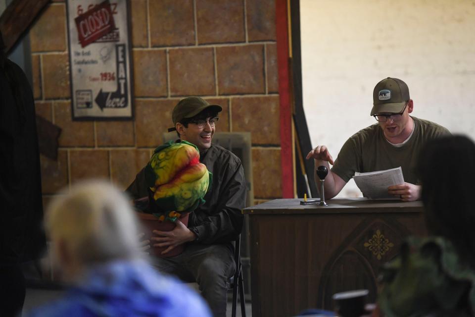 The Augusta Players hold a final run-through of “Little Shop of Horrors” in their rehearsal space off Ellis Street on Thursday, Sept. 28, 2023. “Little Shop of Horrors” will open on Oct. 6th at The Imperial Theater.