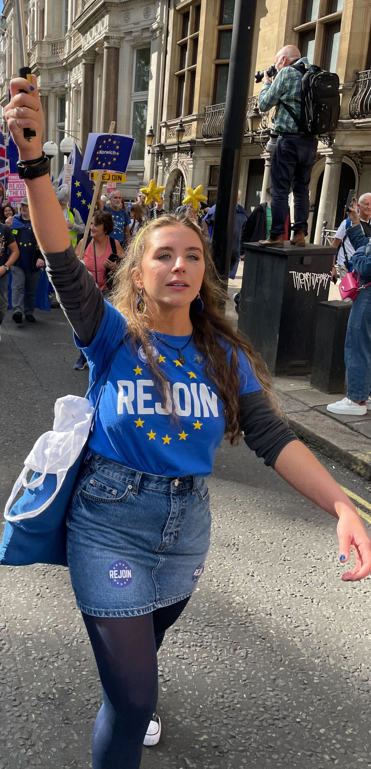 Saturday saw the second annual Rejoin March (Barney Davis/The Independent)