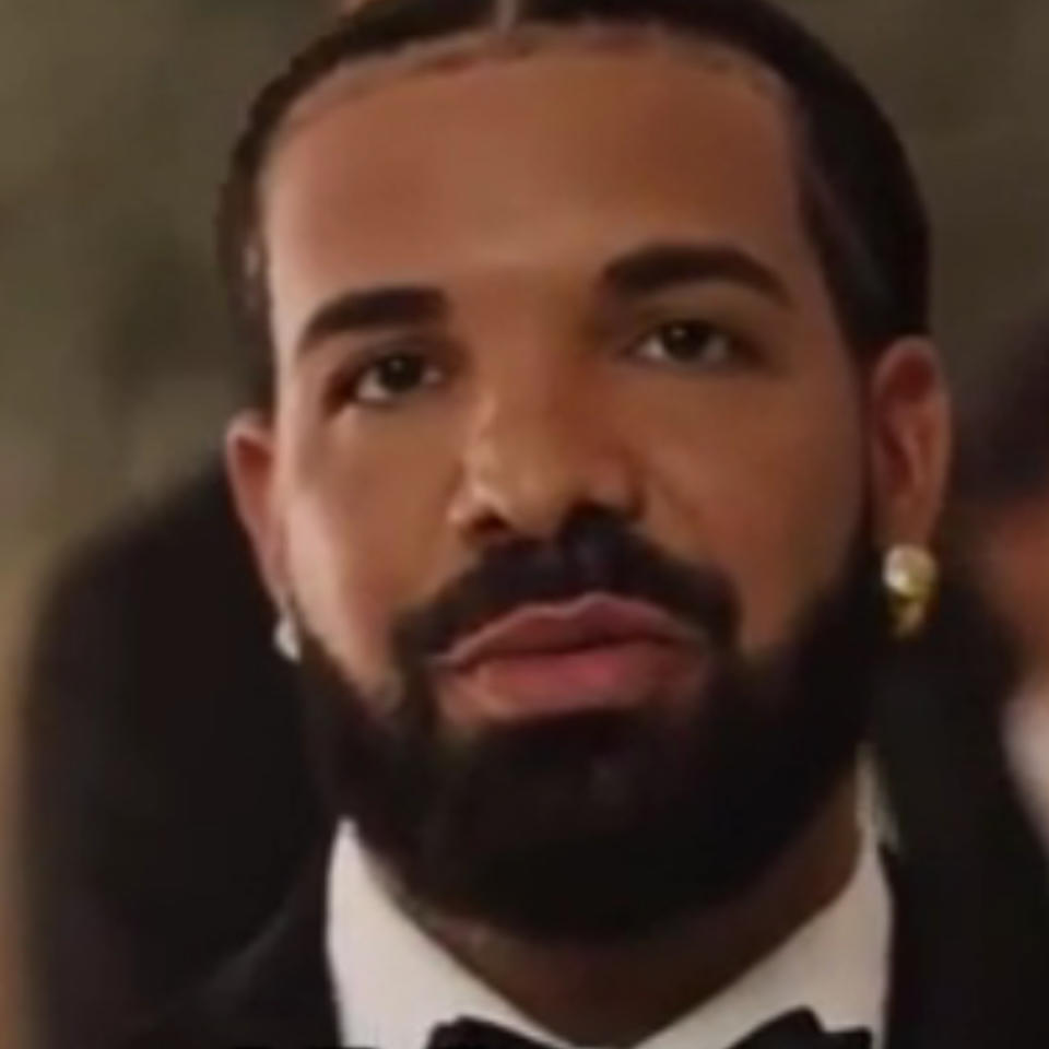 Drake in his "Falling Back" music video