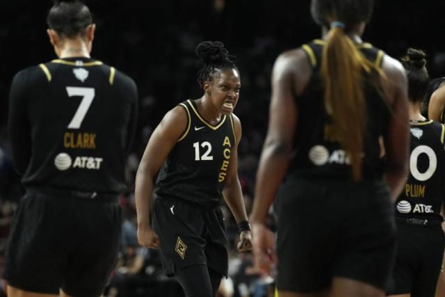 Las Vegas Aces become first repeat WNBA champs in 21 years, beating New  York Liberty 70-69 in Game 4 - NBC Sports