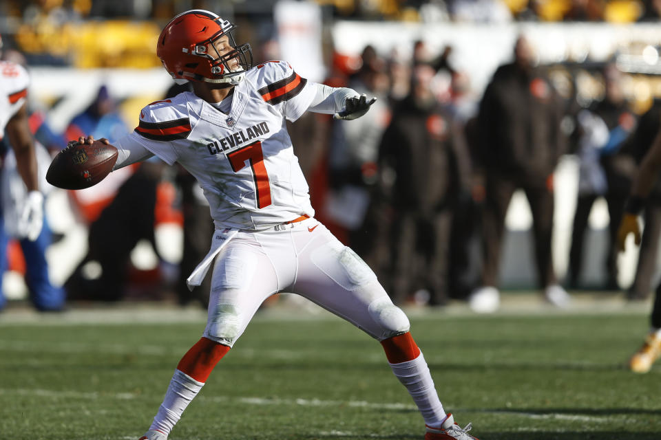 Quarterback DeShone Kizer is on the move from the Browns to the Packers. (AP)