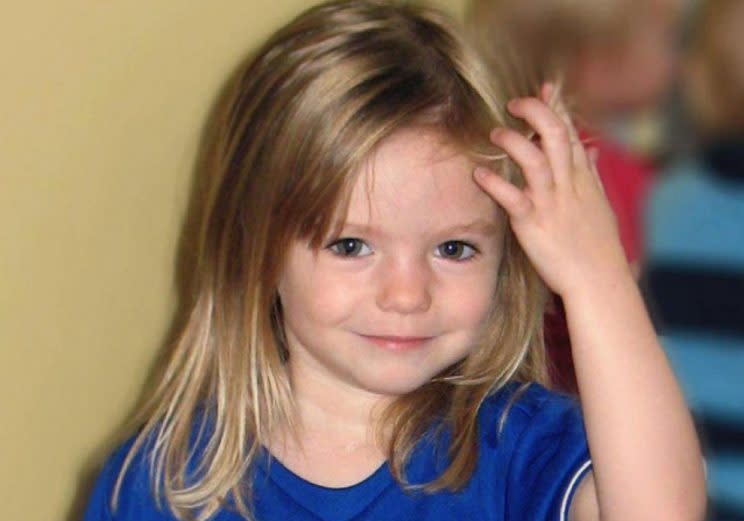 Madeleine McCann, la menor que se perdió en Portugal.