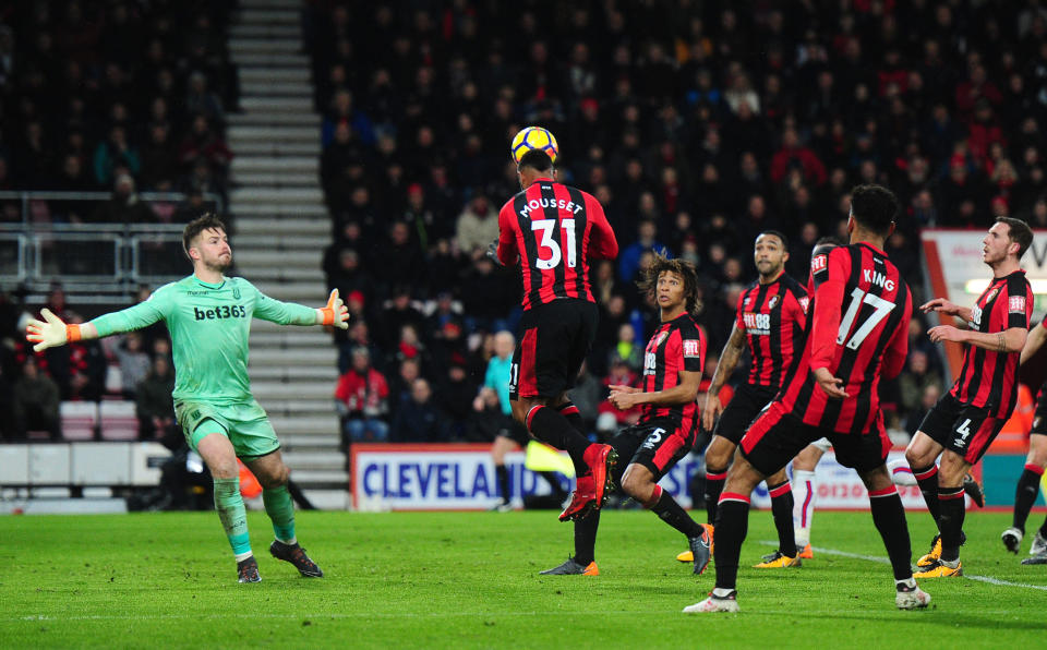 Lys Mousset’s headed winner was cleverly guided past Jack Butland.