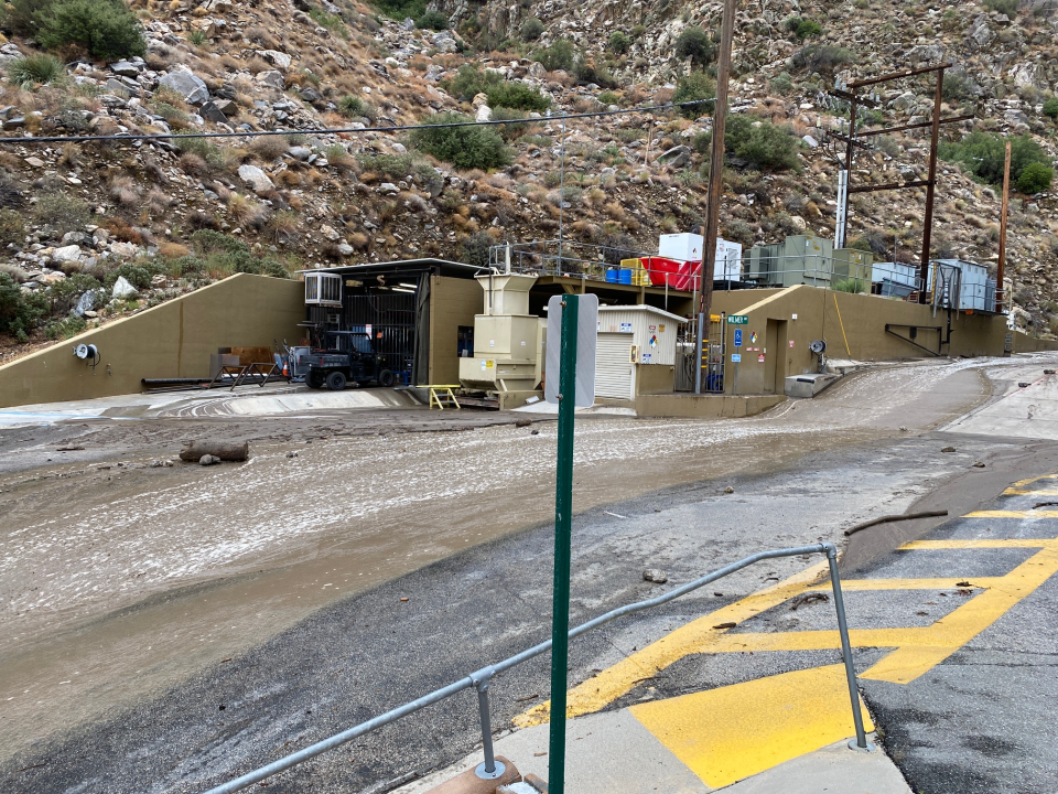 A summer storm affected operations at the Palm Springs Aerial Tramway on Aug. 8, 2022.