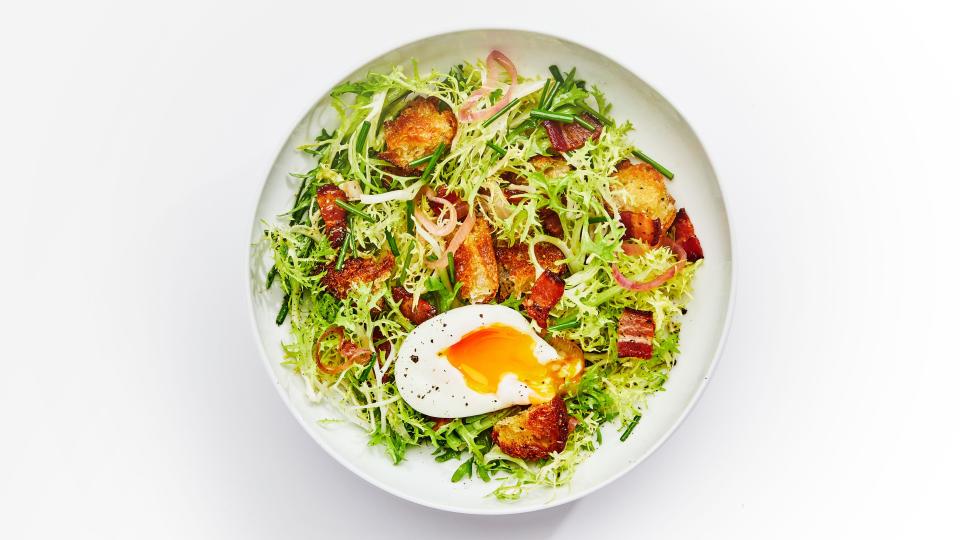 Frisée Salad With Warm Bacon Vinaigrette