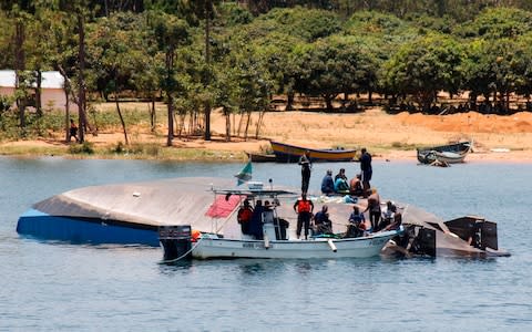 The death toll after the capsized in Lake Victoria has risen to more than 207 - Credit: AFP