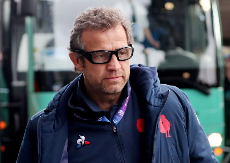 FILE PHOTO: Rugby Union - Six Nations Championship - Scotland v France - BT Murrayfield Stadium, Edinburgh, Britain - March 8, 2020 France head coach Fabien Galthie as he arrives outside the stadium before the match