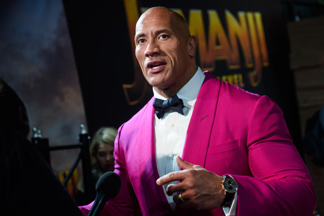 Dwayne Johnson attending the Jumanji: The Next Level UK Premiere held at the BFI in Waterloo, London.