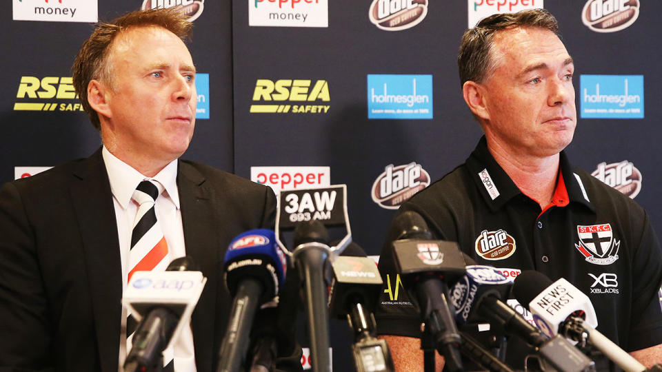 The way St Kilda handled the departure of coach Alan Richardson has been criticised.