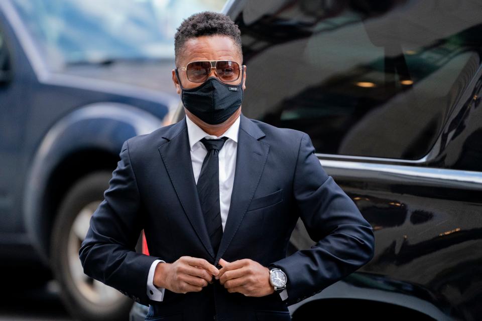 Cuba Gooding Jr. arrives at New York Criminal court for his sexual misconduct case, Monday, Oct. 18, 2021, in New York.