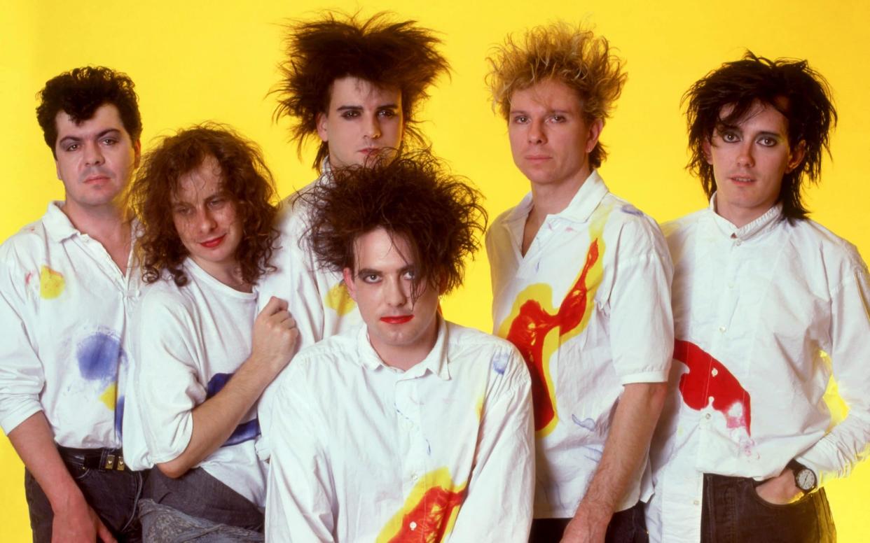 The Cure in 1987: (from left) Lol Tolhurst, Porl Thompson, Simon Gallup, Robert Smith, Boris Williams, Roger O'Donnell - Michael Ochs Archives