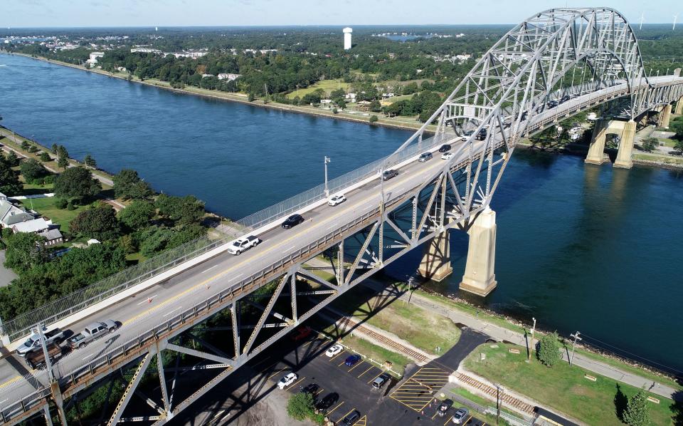 On Tuesday, travel over the Bourne Bridge is reduced to one lane in each direction as maintenance work gets underway. Traffic is expected to be heaviest during the morning and afternoon peak travel hours, according to the U.S. Army Corps of Engineers.