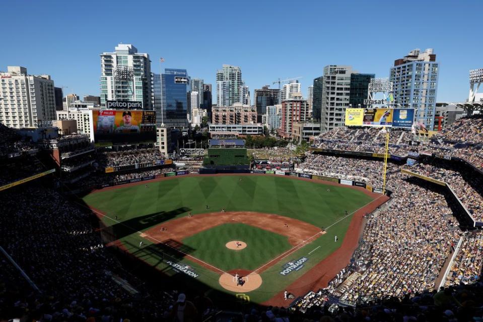 <p>It’s hard not to enjoy America's National Pastime with city skyline views like those beyond <a href="https://www.mlb.com/padres/ballpark" rel="nofollow noopener" target="_blank" data-ylk="slk:Petco Park;elm:context_link;itc:0;sec:content-canvas" class="link ">Petco Park</a>. Plus, the ballpark food is classic, and perfect weather is pretty much guaranteed — the only thing that isn't is a Padres win.</p>