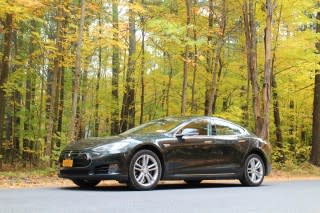 2013 Tesla Model S owned by David Noland, Catskill Mountains, NY, Oct 2015