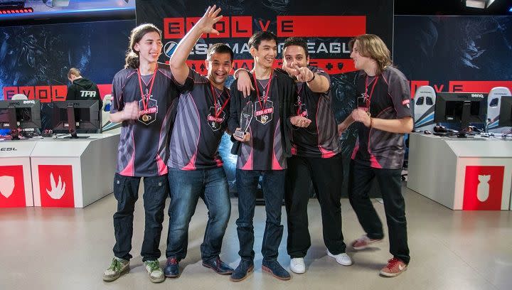 Team YP's Evolve team, winners of the ESL Evolve Major League 