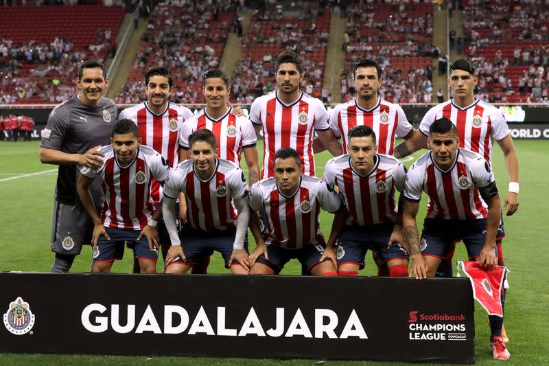 Foto de archivo de jugadores del Guadalajara