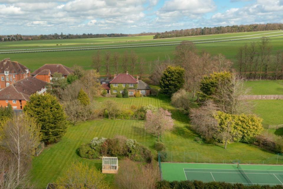 East Anglian Daily Times: The views and tennis court at home in Newmarket