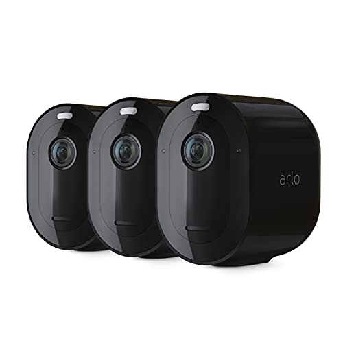 Arlo Pro 4 Spotlight Camera - 3 Pack - Wireless Security, 2K Video & HDR, Color Night Vision, 2…