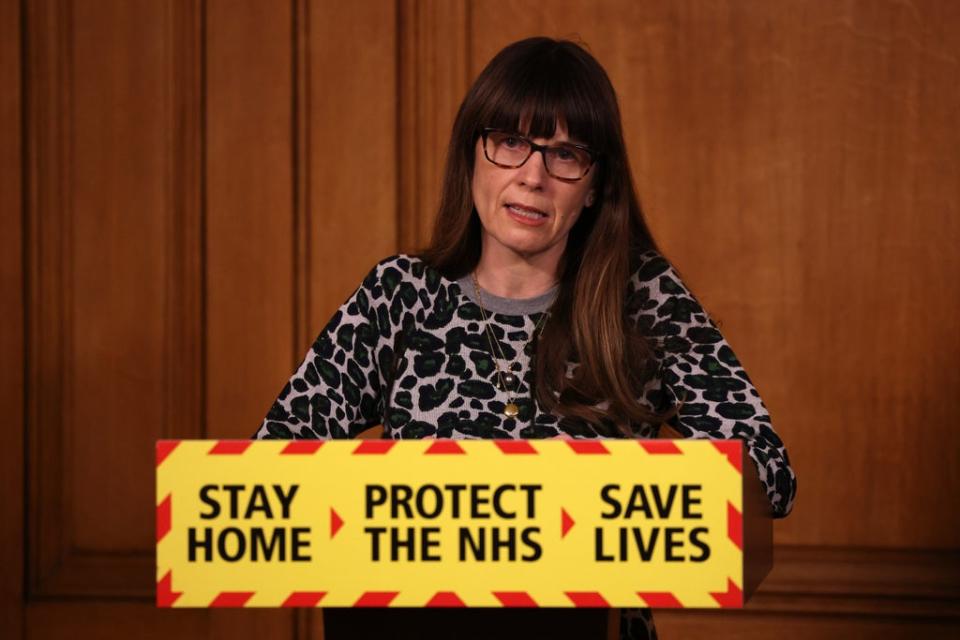 Susan Hopkins during a media briefing in Downing Street, London (Dan Kitwood/PA) (PA Archive)