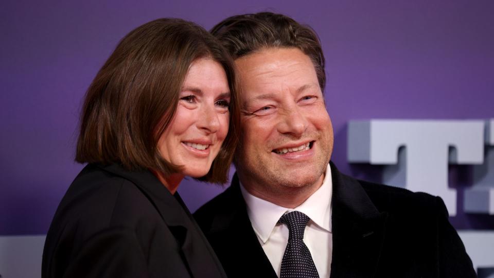 Jools and Jamie Oliver at The Bikeriders premiere