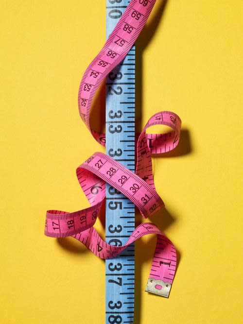 Pink Measuring Tape Stock Photo - Download Image Now - 2015