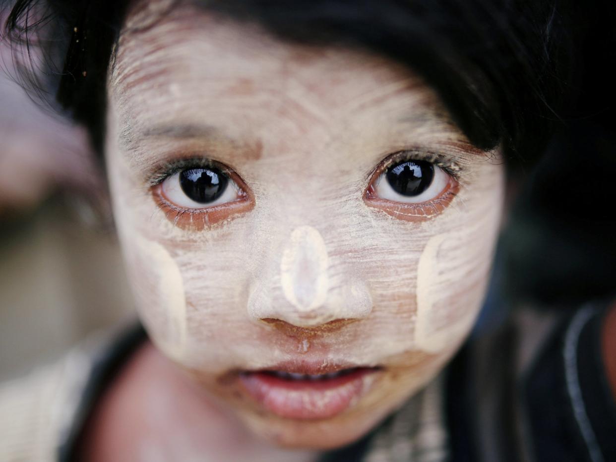 While the paste is used medicinally in some parts of the world, in Myanmar it is also used as a cosmetic: Photos Reuters