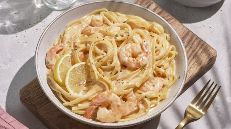 shrimp pasta with lemon