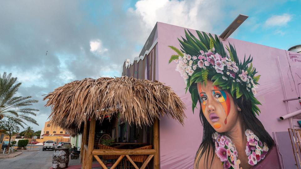 A street mural in Bonaire