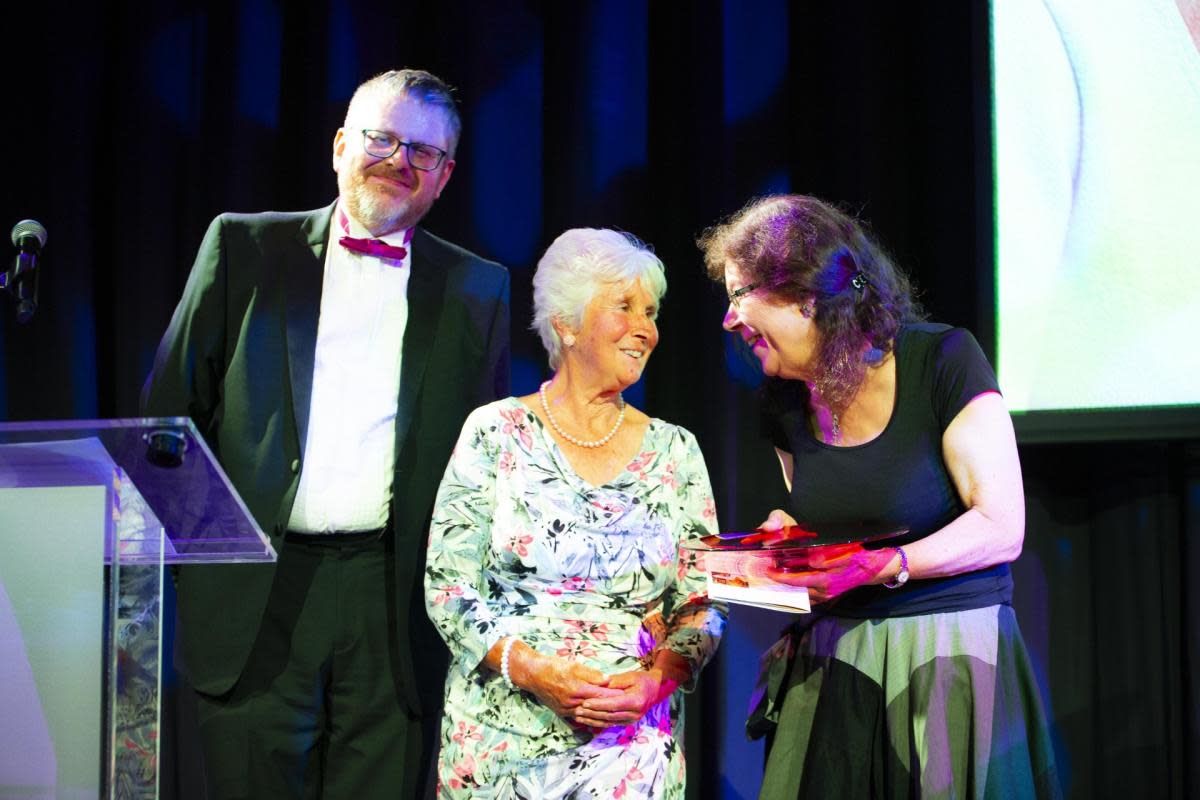 Pam Wedgwood journeyed from the Isle of Wight to London to receive a Lifetime Achievement Award. <i>(Image: Supplied)</i>