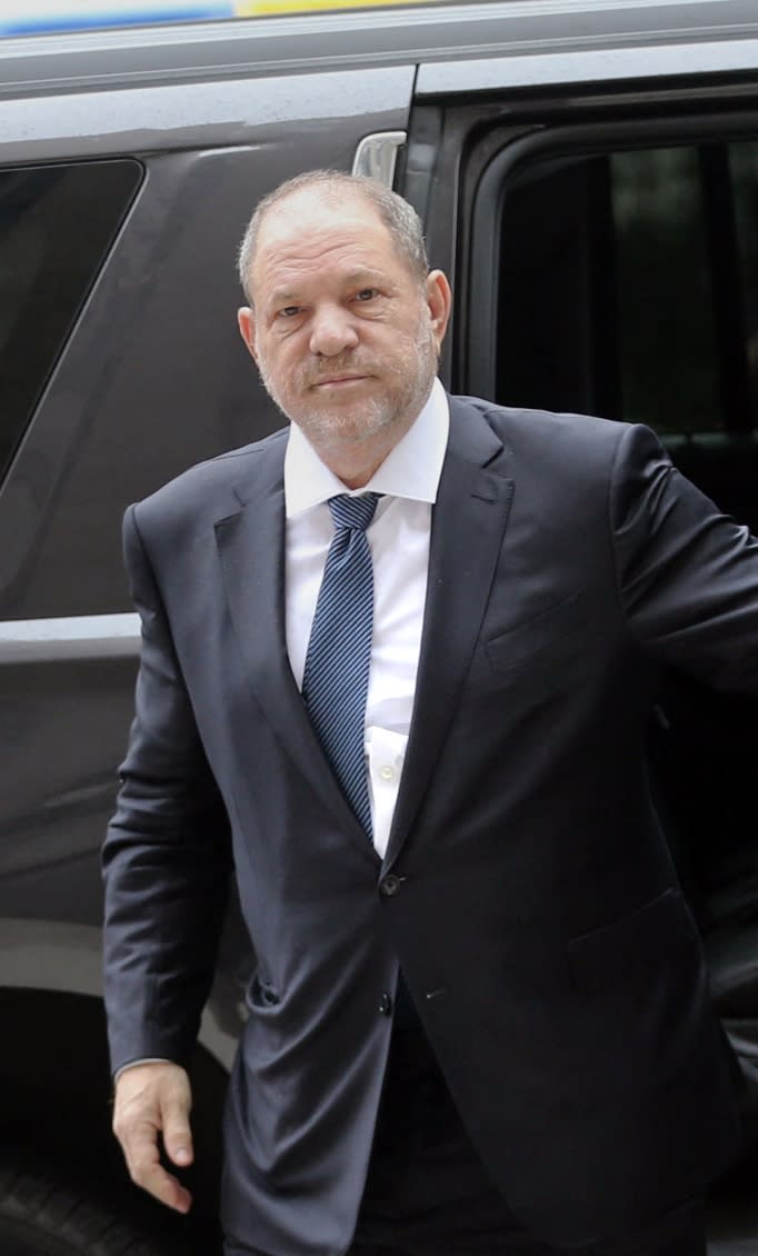 Harvey Weinstein at a court appearance in 2018.