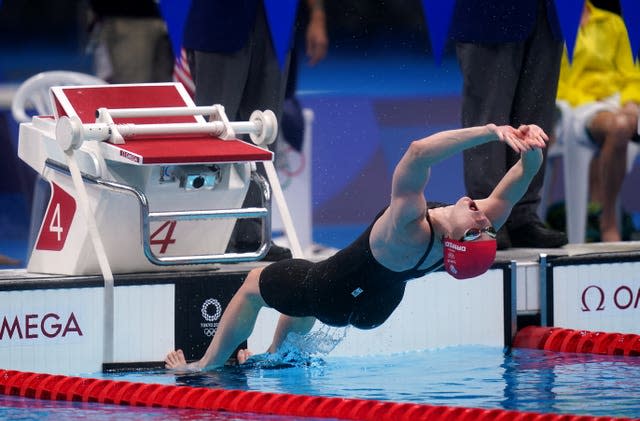 Kathleen Dawson slipped in her push off at the start of the race (Adam Davy/PA)