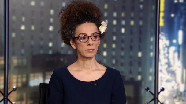 PHOTO: Iranian-American activist Masih Alinejad is shown during an interview with ABC News Live. (ABC News)