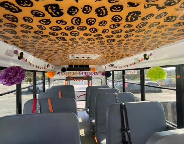Sims Bus Lines/Hensley Bus Lines held a decorating contest for drivers for Halloween. Oct. 7, 2023.