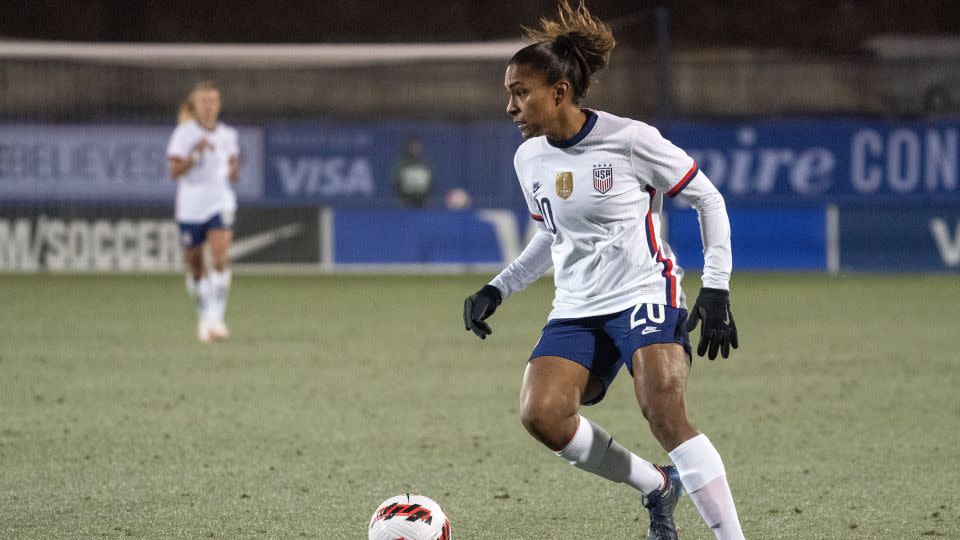 USWNT forward Catarina Macario will also be absent from the Women's World Cup through an ACL injury. - Jeffrey McWhorter/AP