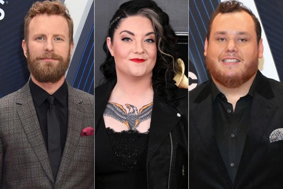 Dierks Bentley; Ashley McBryde; Luke Combs | AFF-USA/REX/Shutterstock; Jon Kopaloff/Getty Images; Terry Wyatt/FilmMagic