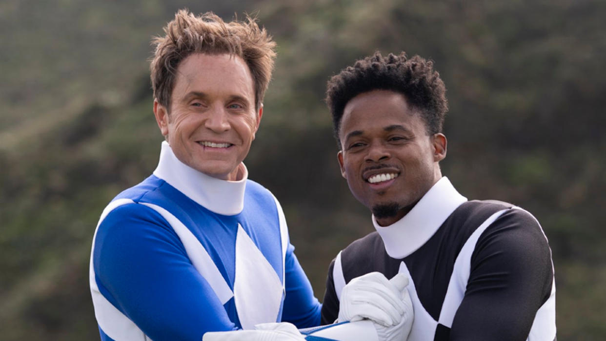  David Yost and Walter Emanuel Jones in Mighty Morphin Power Rangers: Once & Always  